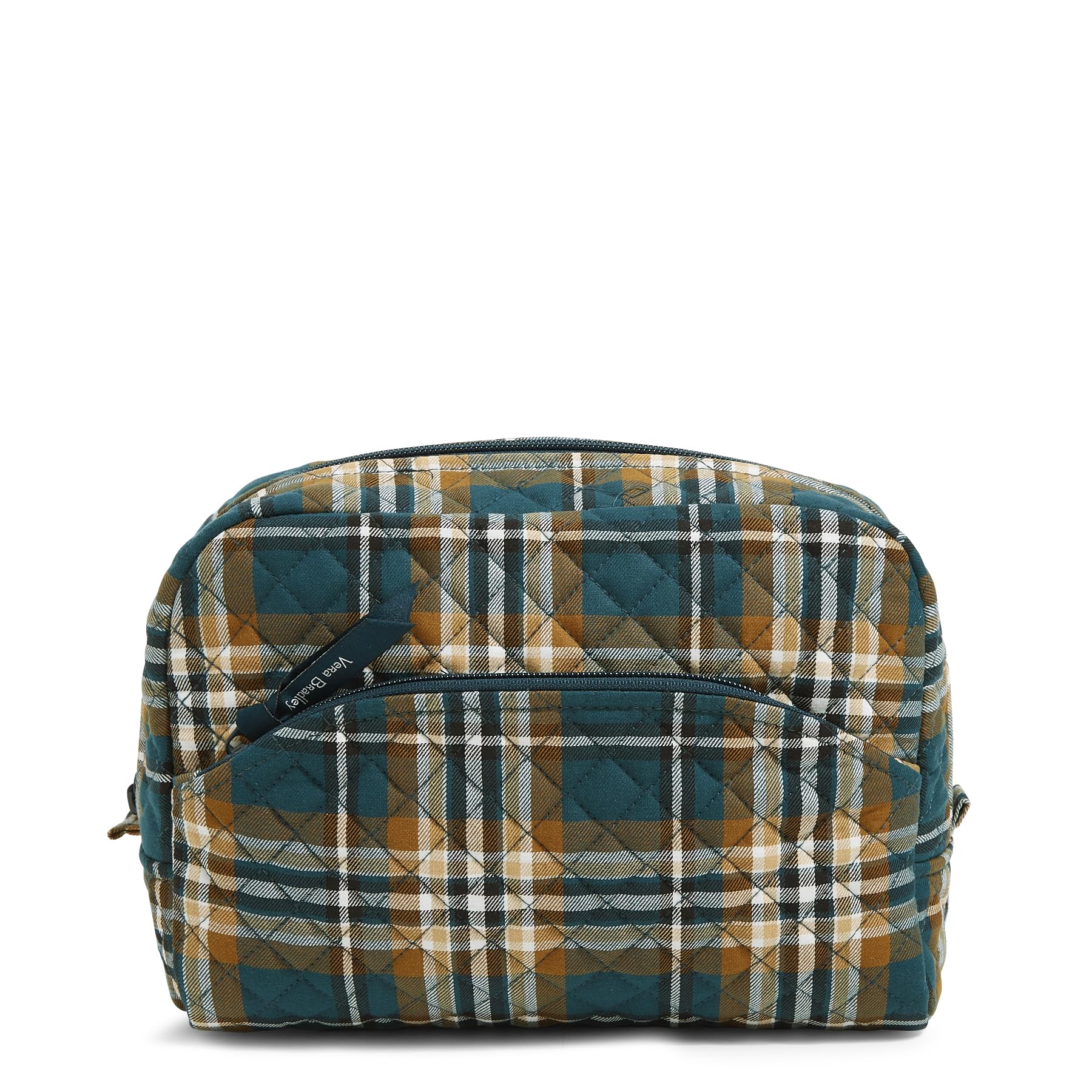 Bolsa Organizadora De Maquillaje Cosmético Vera Bradley Orchard Plaid - Venta Internacional.