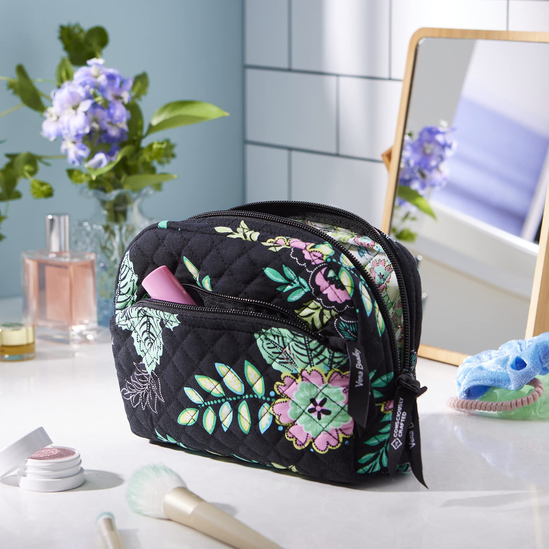 Foto 4 pulgar | Bolsa Organizadora De Maquillaje Cosmético Vera Bradley Botanical Paisley - Venta Internacional.