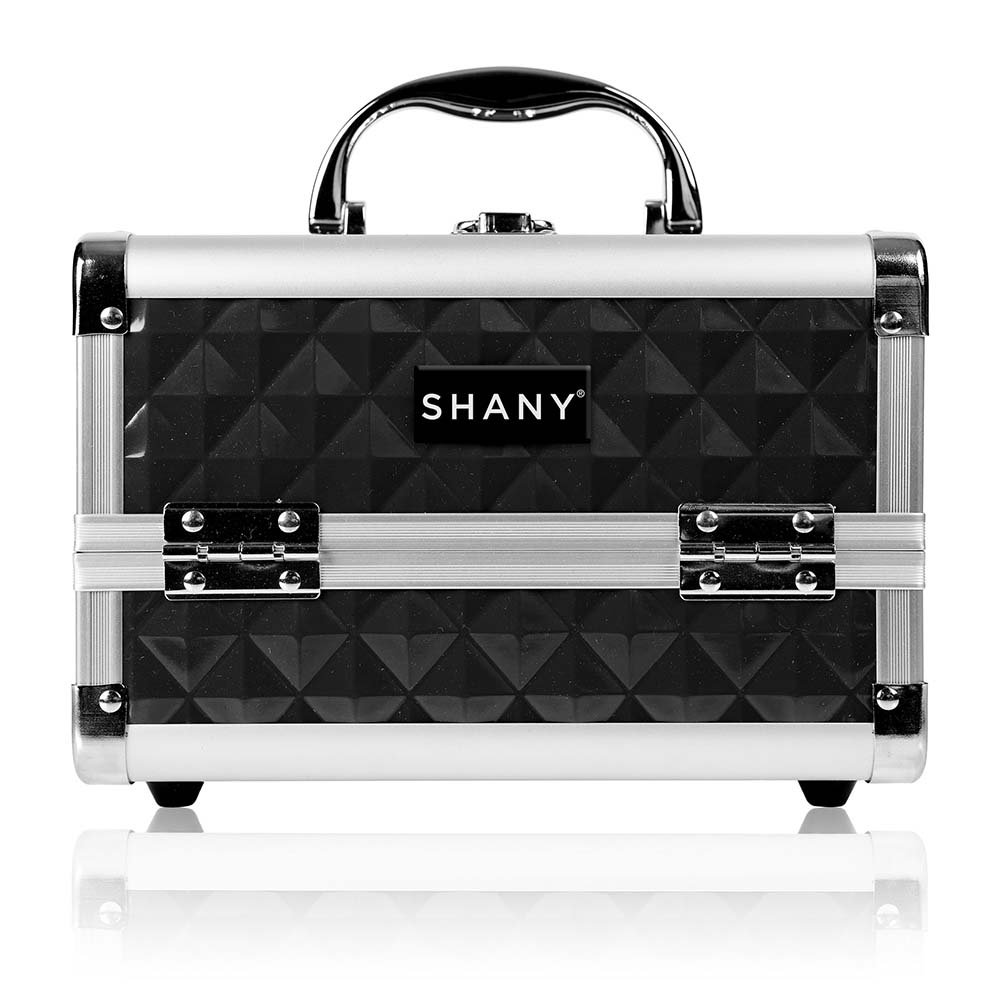 Estuche De Maquillaje Shany Chic Con Cierre Y Espejo, Color Negro - Venta Internacional.