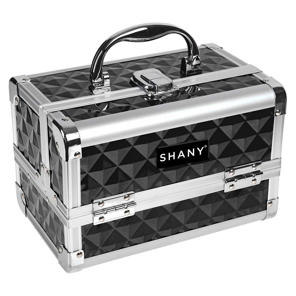 Foto 5 | Estuche De Maquillaje Shany Chic Con Cierre Y Espejo, Color Negro - Venta Internacional.