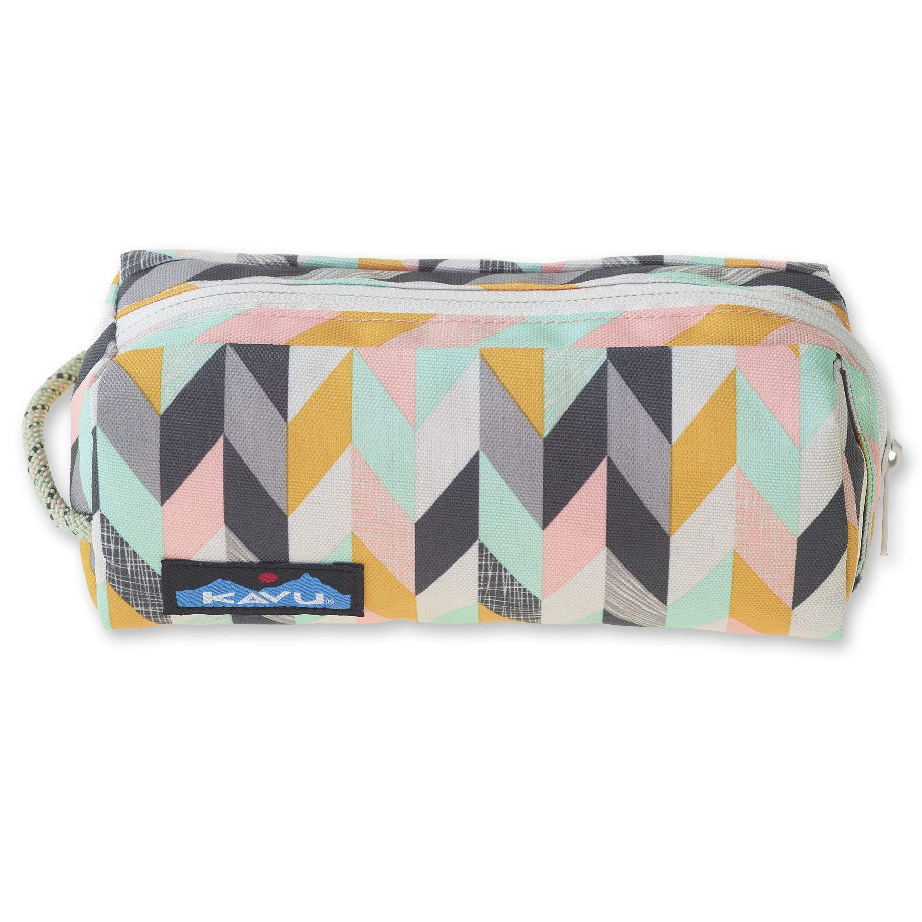 Bolsa De Viaje Para Artículos De Tocador Y Maquillaje Kavu Pixie Pouch Chevron Sketch - Venta Internacional.