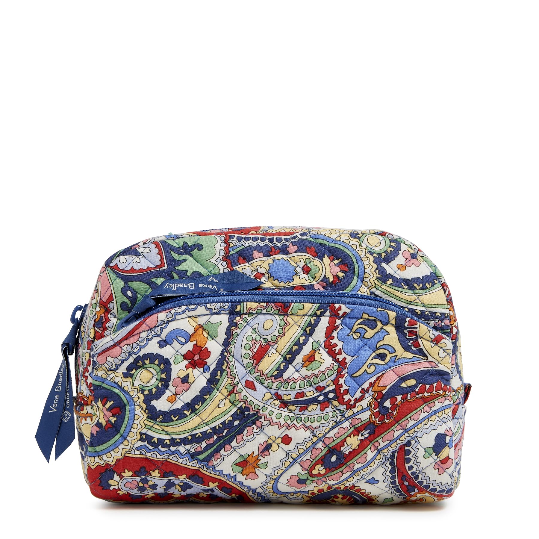 Bolsa Organizadora De Maquillaje Para Cosméticos Vera Bradley, Algodón, Tamaño Mediano - Venta Internacional.