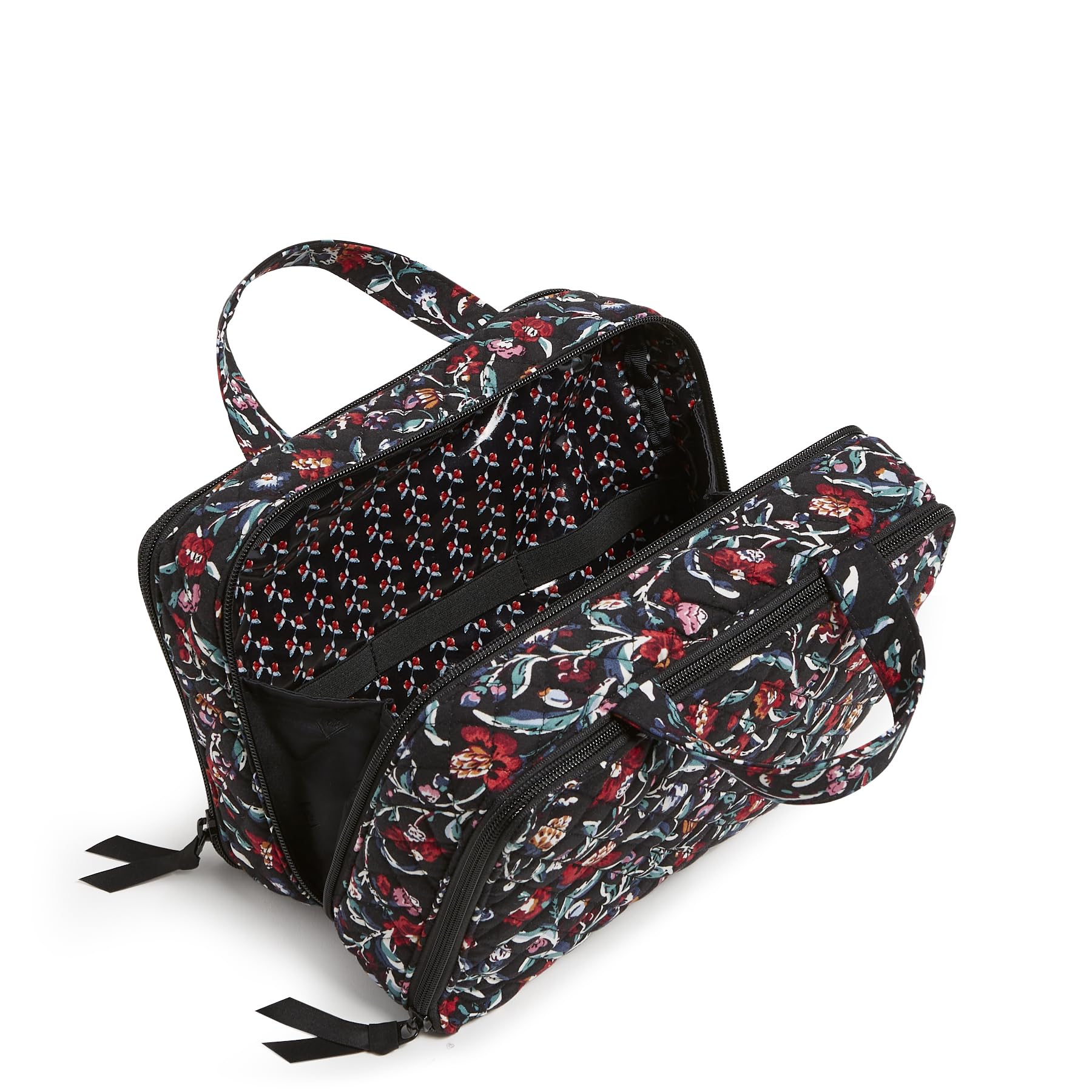 Foto 2 | Funda Organizadora De Maquillaje Vera Bradley Cotton Perennials Noir - Venta Internacional.