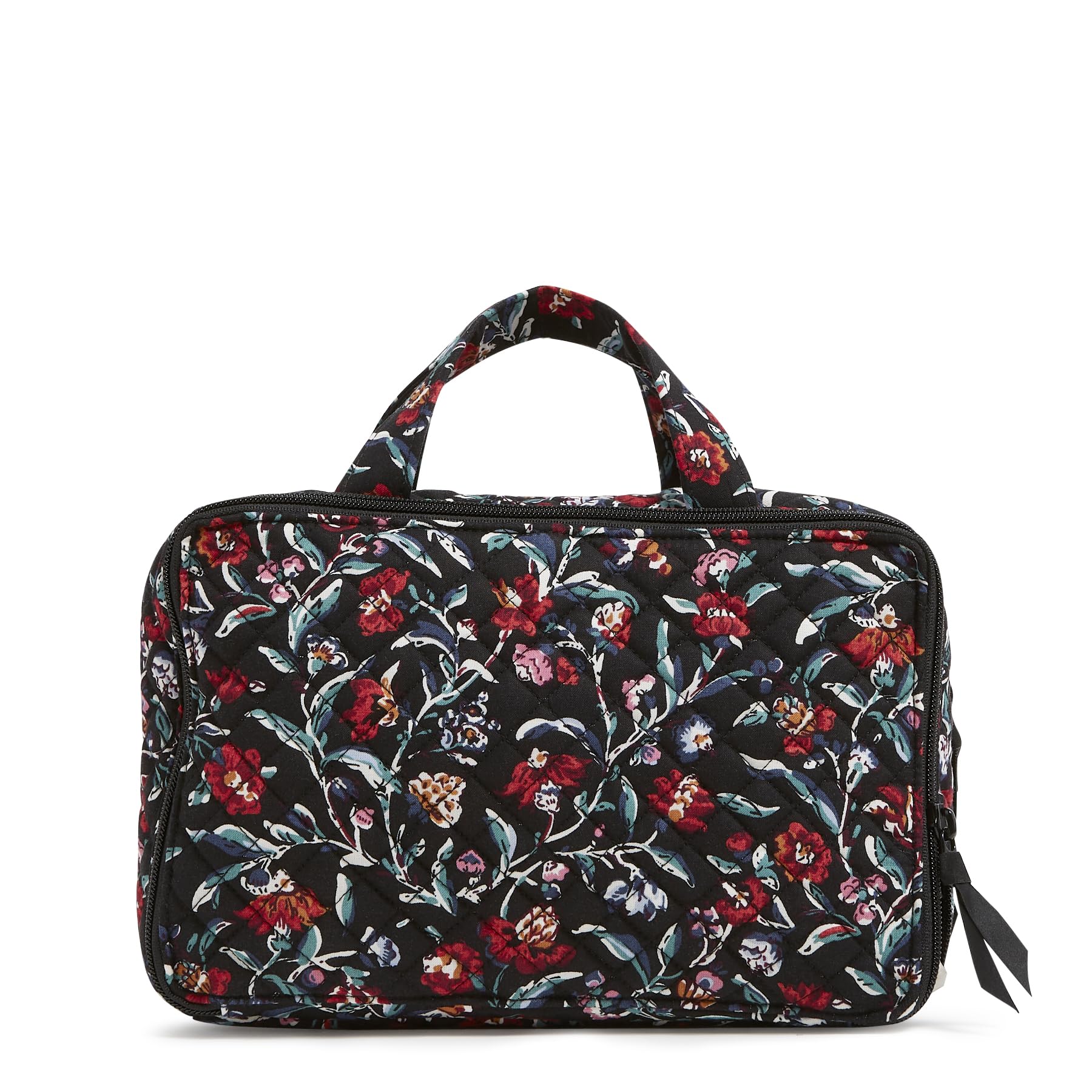 Foto 4 pulgar | Funda Organizadora De Maquillaje Vera Bradley Cotton Perennials Noir - Venta Internacional.