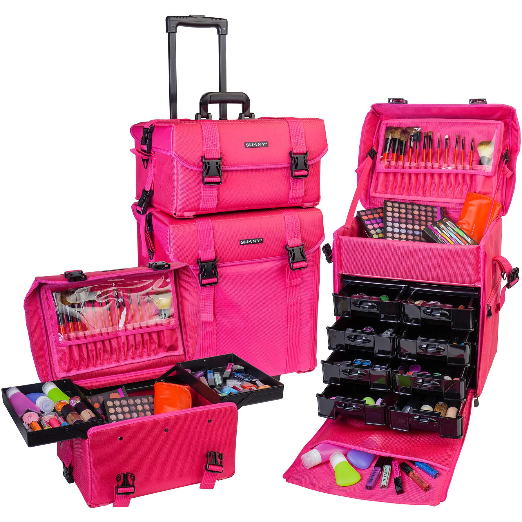 Foto 5 | Estuche Para Cosméticos Rolling Trolley Para Maquilladores Shany Summer Orchid - Venta Internacional.