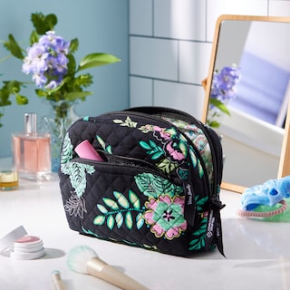 Foto 3 | Bolsa Organizadora De Maquillaje Cosmético Vera Bradley Perennials Noir - Venta Internacional.