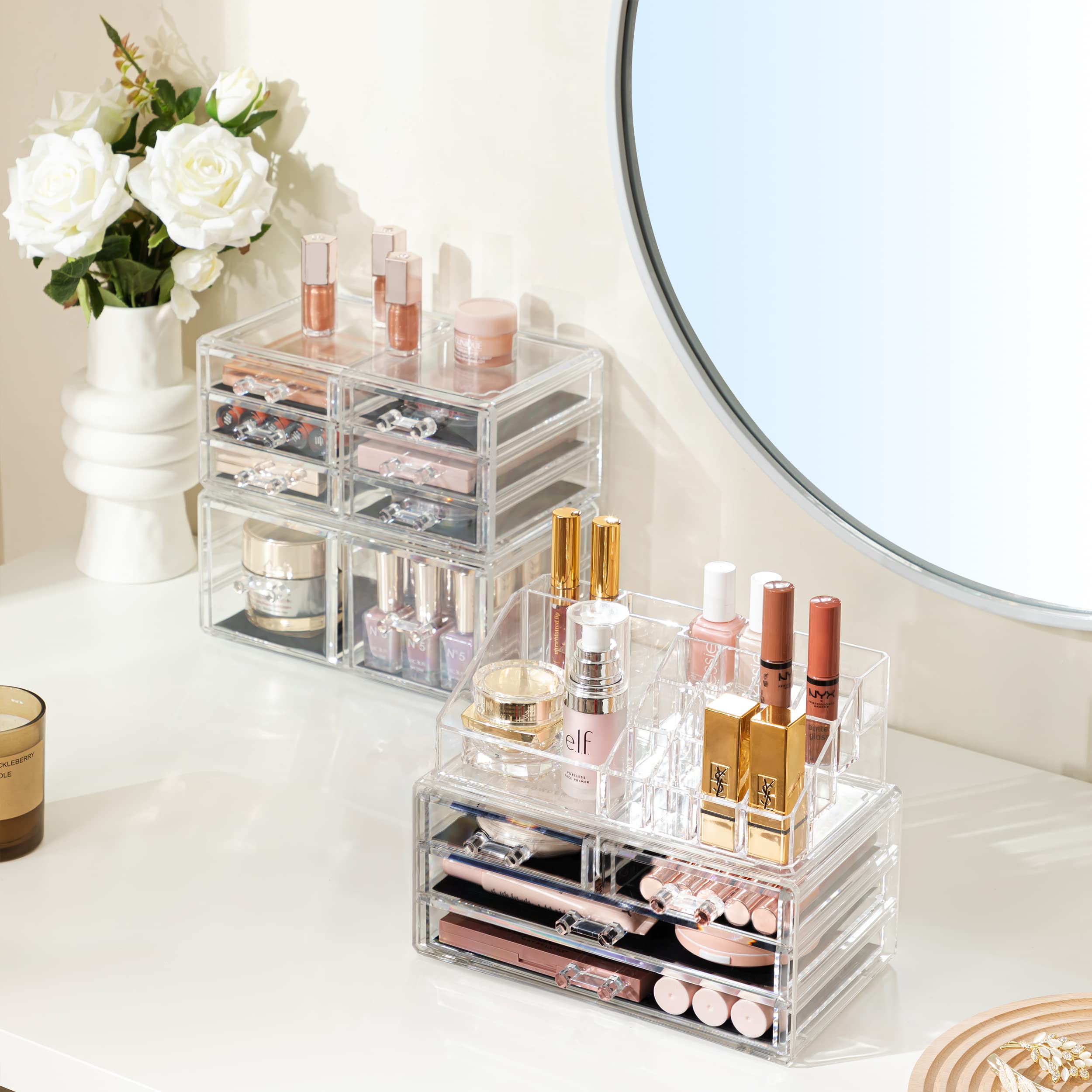 Foto 3 | Organizador De Maquillaje Hblife Acrílico Con 12 Cajones - Venta Internacional.