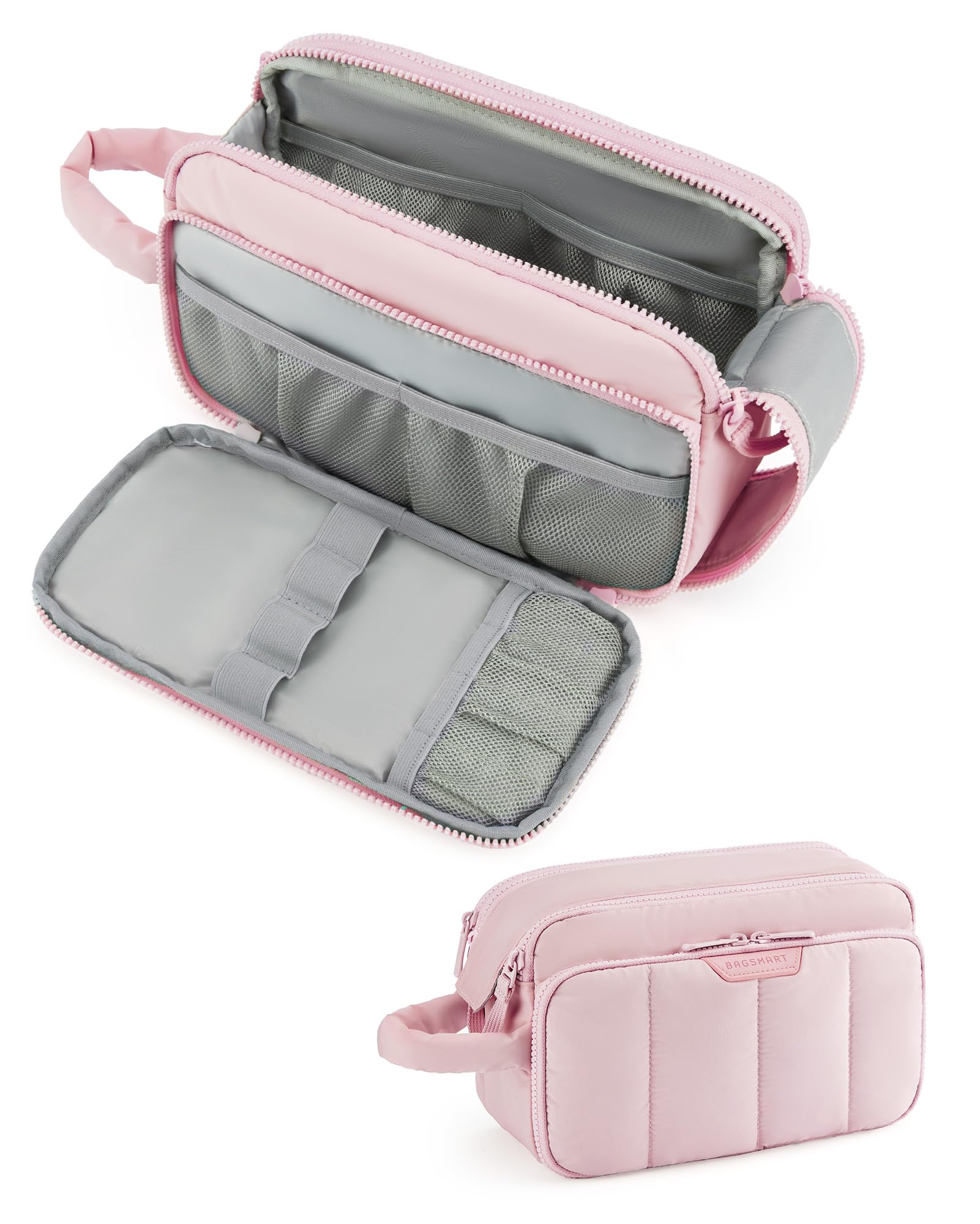 Bolsa de Maquillaje Bagsmart Rosa - Venta Internacional