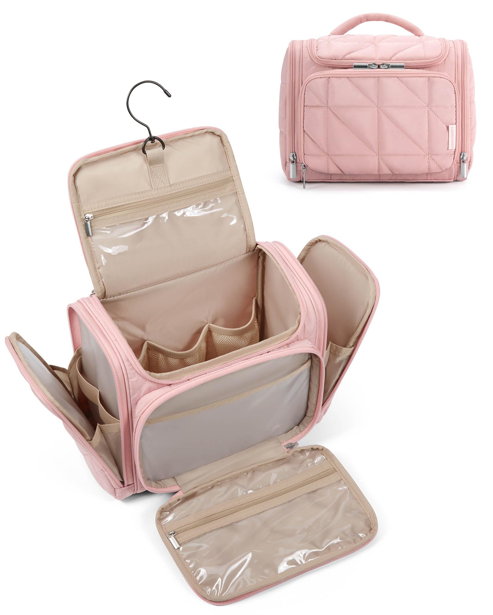 Foto 2 pulgar | Neceser Bagsmart Travel Resistente Al Agua Rosa - Venta Internacional