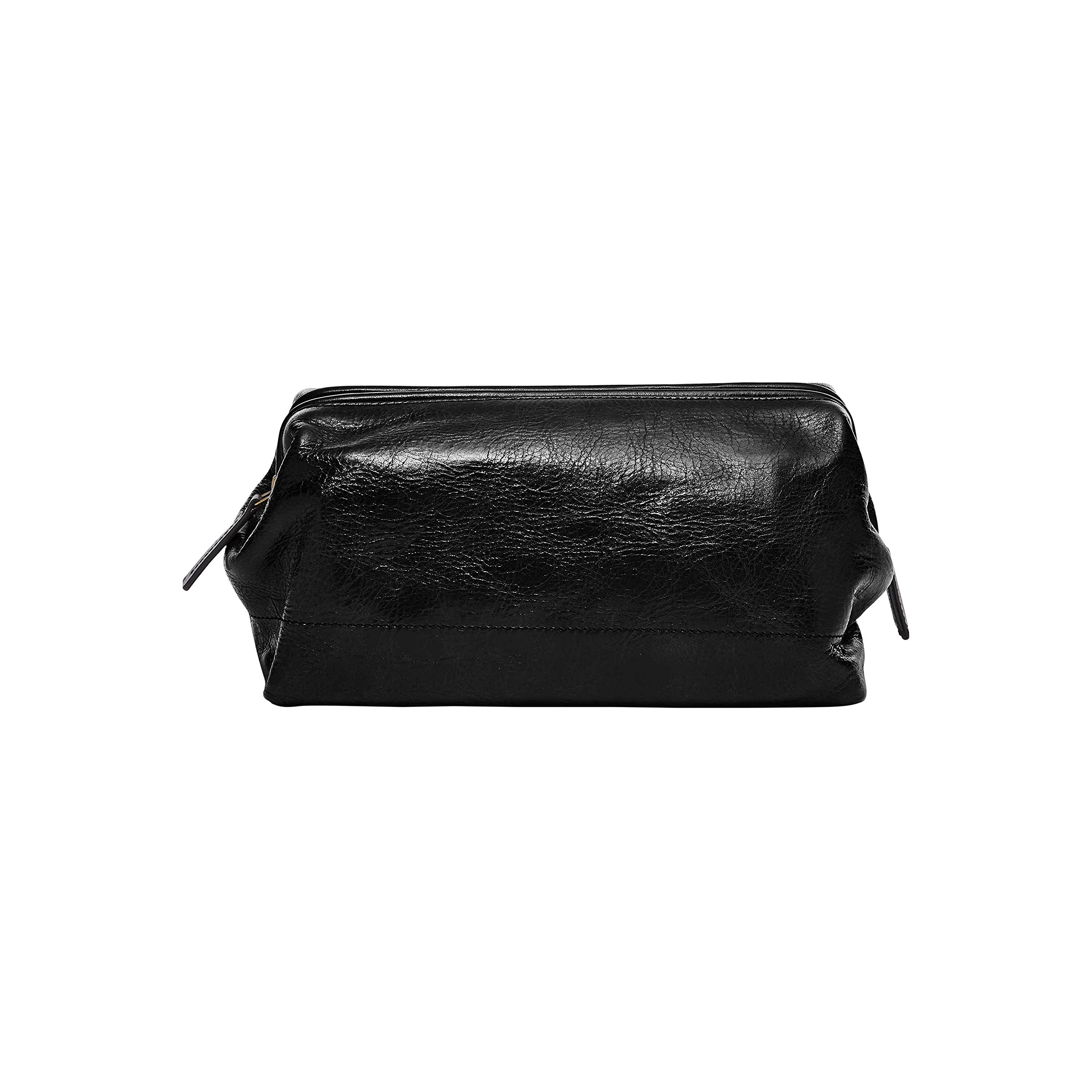 Foto 2 pulgar | Neceser De Viaje Fossil Leather Shave Dopp Kit Negro - Venta Internacional.