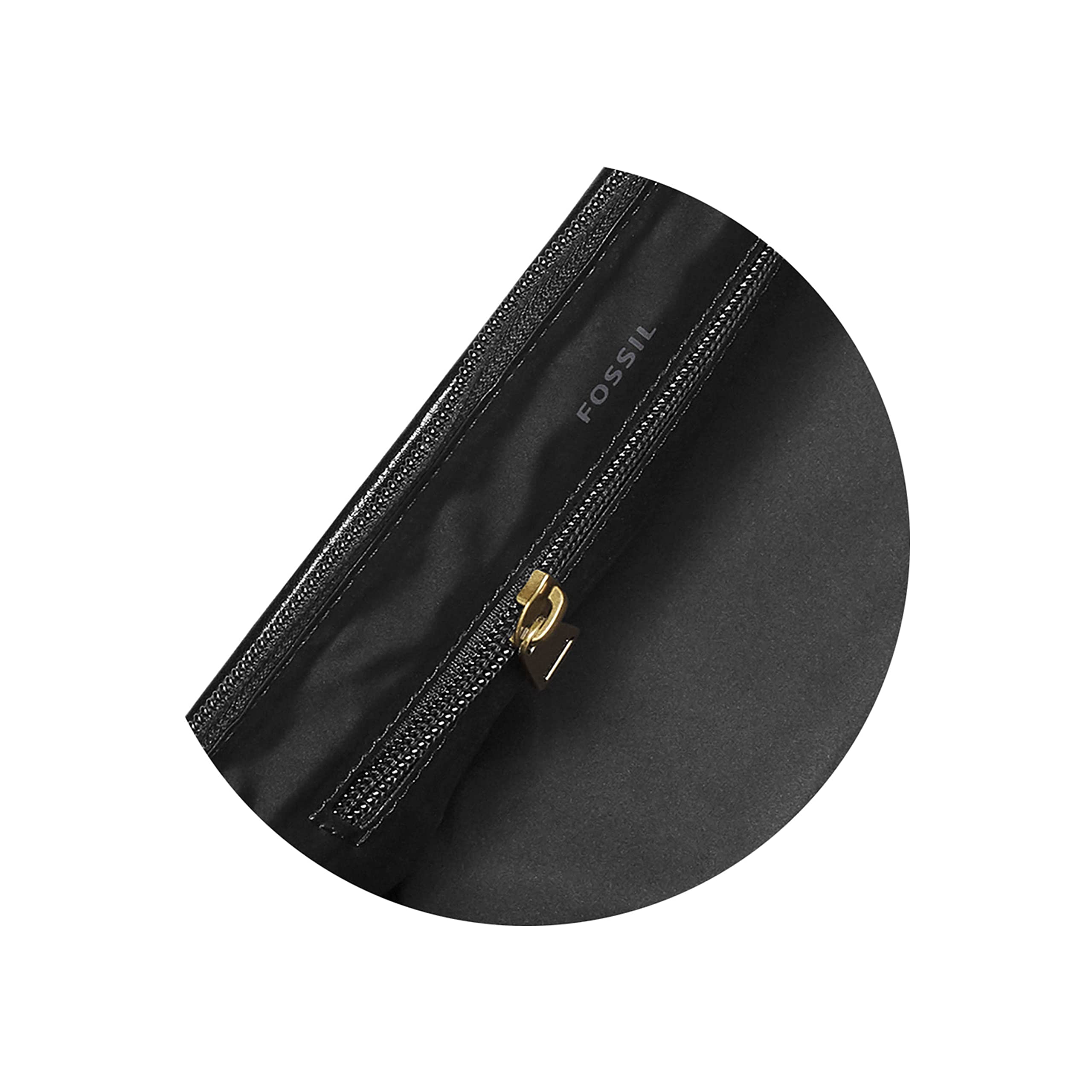 Foto 4 pulgar | Neceser De Viaje Fossil Leather Shave Dopp Kit Negro - Venta Internacional.