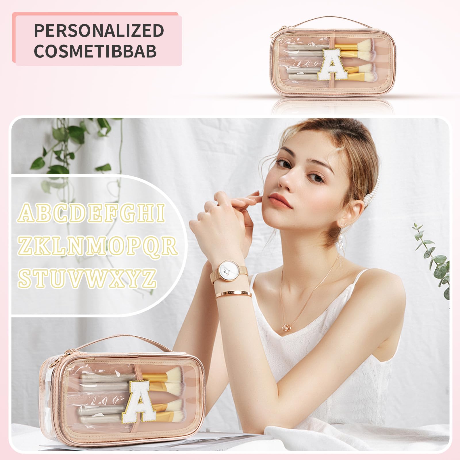 Foto 7 | Bolsa de Maquillaje Ocheal Transparente para Mujer - Venta Internacional