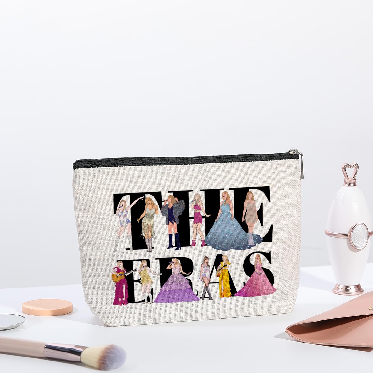 Foto 5 | Bolsa De Maquillaje Singer Kdxpbpz Para Mujer, Regalo Para Amantes De La Música - Venta Internacional.