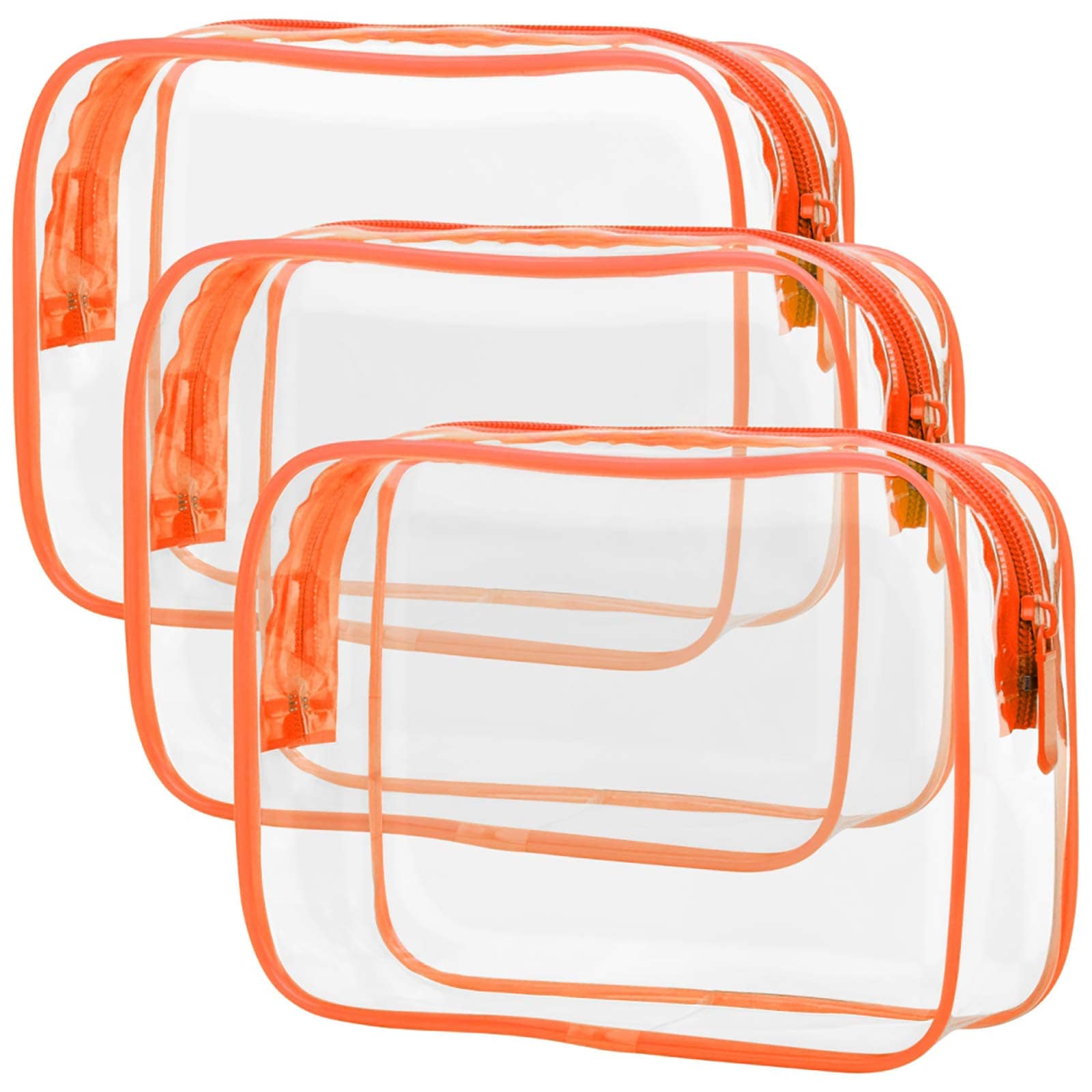 Bolsa De Maquillaje Transparente Packism, Bolsa De Aseo Aprobada Por La Tsa, Paquete De 3 - Venta Internacional. $652