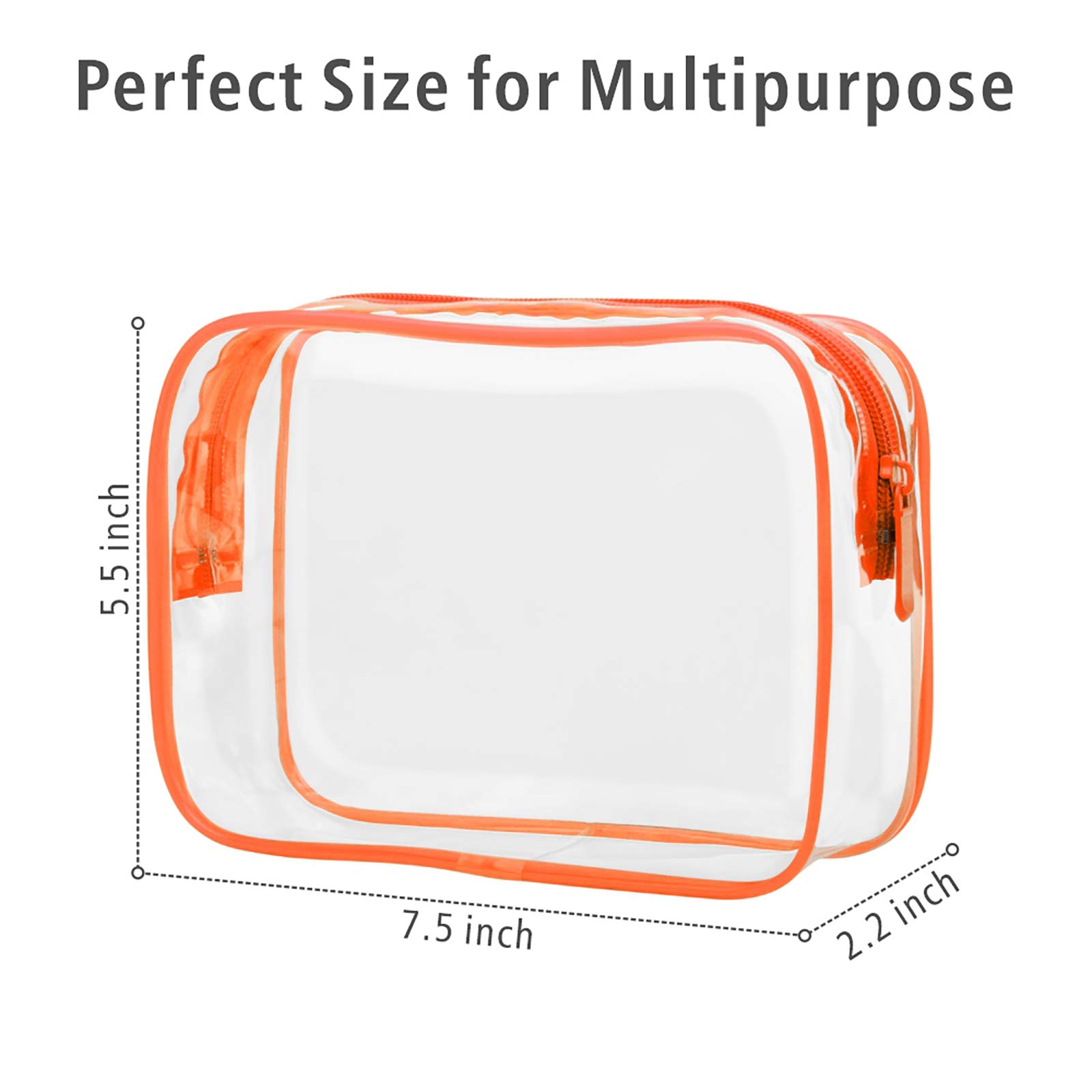 Foto 4 pulgar | Bolsa De Maquillaje Transparente Packism, Bolsa De Aseo Aprobada Por La Tsa, Paquete De 3 - Venta Internacional.