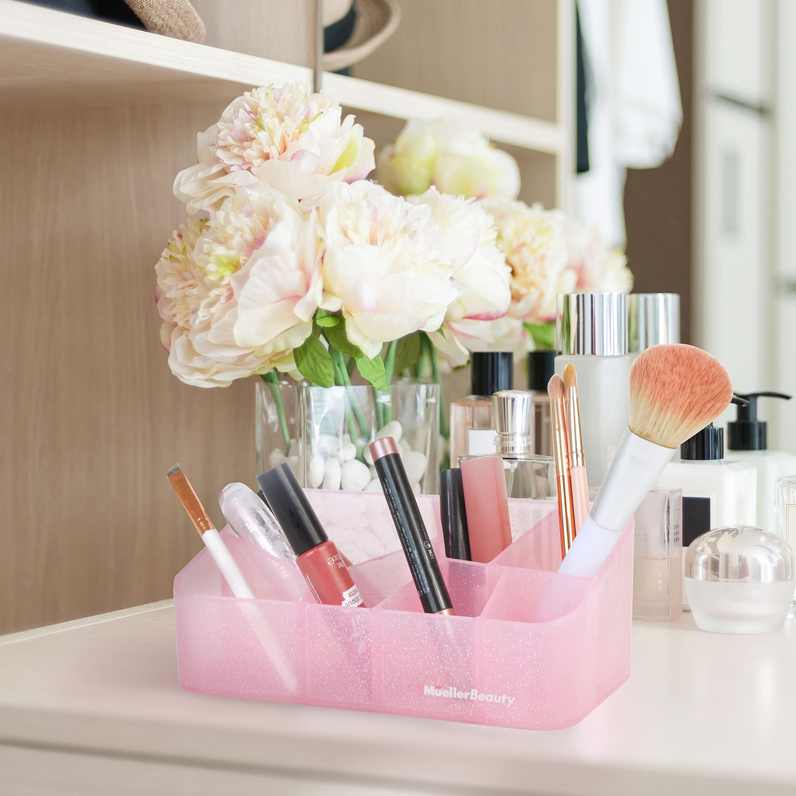 Foto 2 | Organizador De Maquillaje Mueller Austria Countertop Pink Sparkle - Venta Internacional.