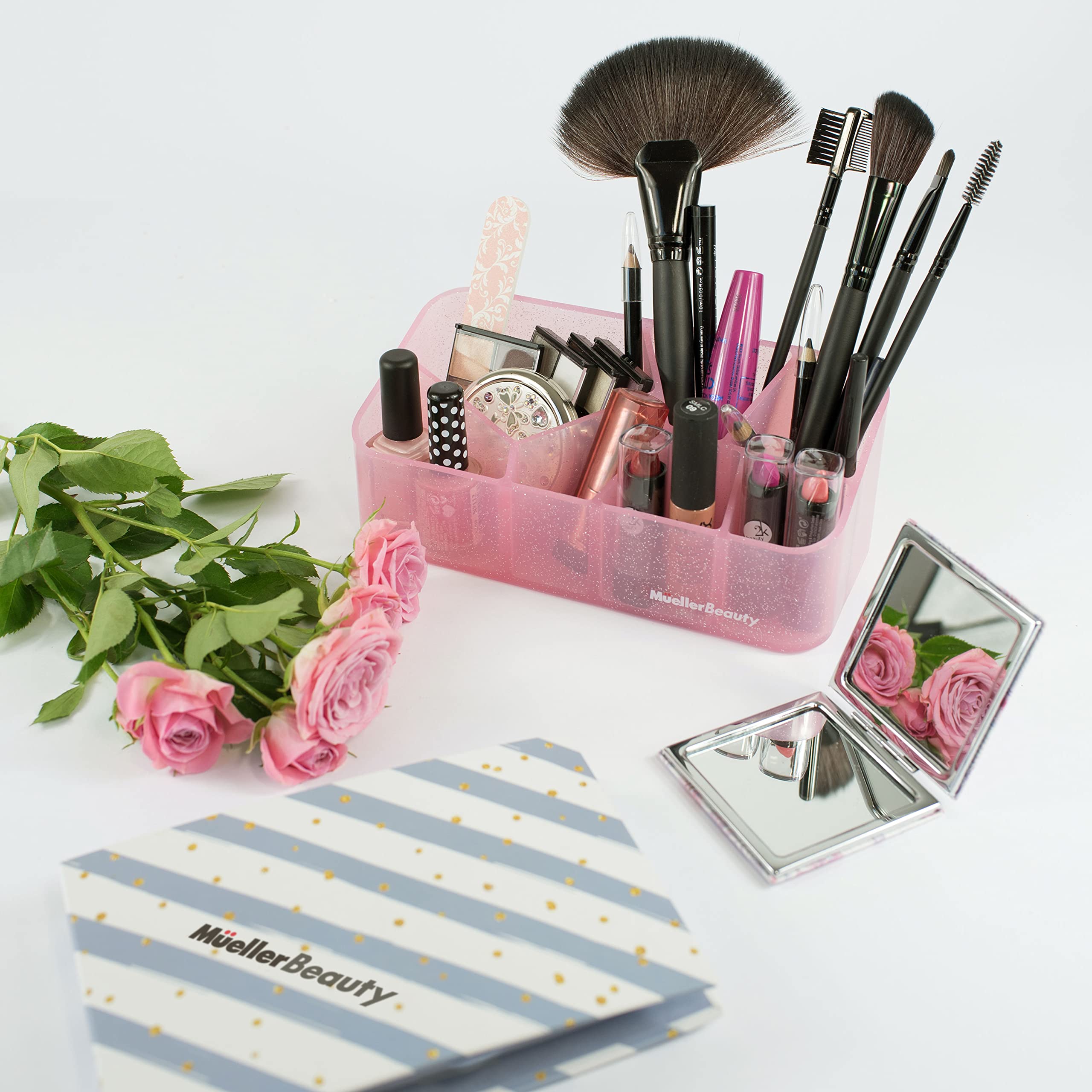 Foto 7 | Organizador De Maquillaje Mueller Austria Countertop Pink Sparkle - Venta Internacional.