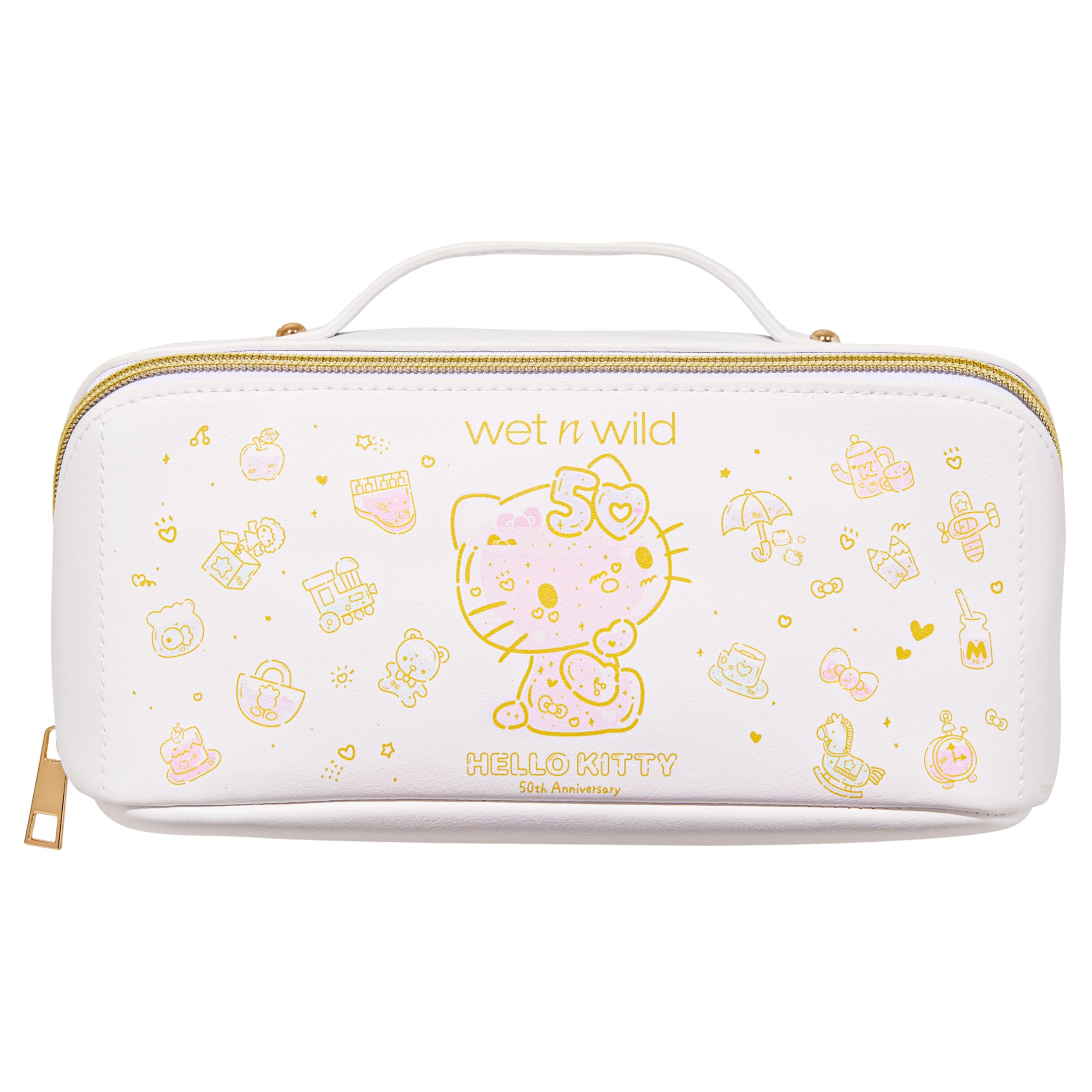 Foto 2 pulgar | Bolsa De Maquillaje Wet N Wild Hello Kitty 50th Anniversary Rosa - Venta Internacional.