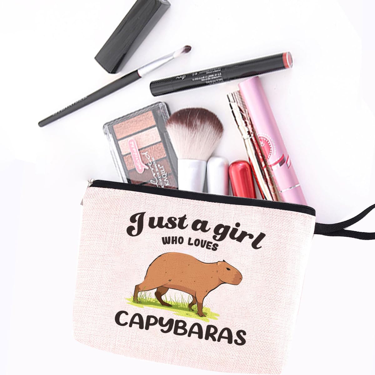 Foto 6 | Bolsa De Maquillaje Hanamiya Na Funny Capibara Animal Gifts - Venta Internacional.