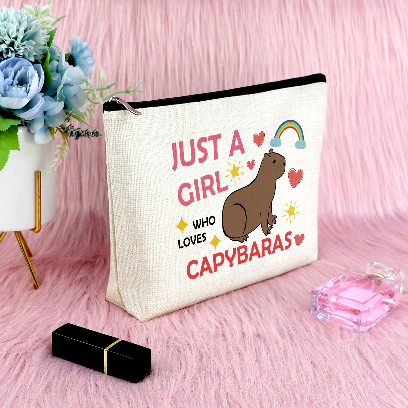 Foto 7 pulgar | Bolsa De Maquillaje Sfodiary Capybara De Regalo Para Mujer, Bolsa De Cosméticos - Venta Internacional.