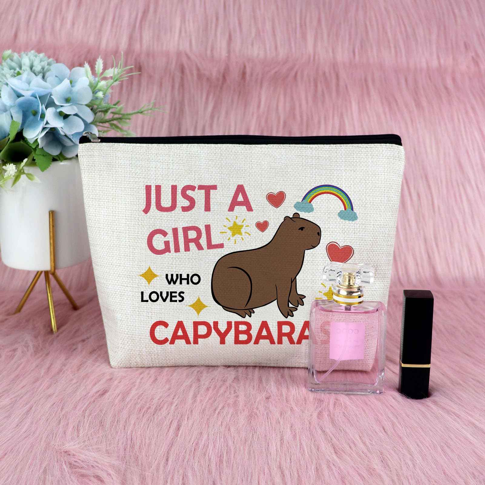 Foto 8 pulgar | Bolsa De Maquillaje Sfodiary Capybara De Regalo Para Mujer, Bolsa De Cosméticos - Venta Internacional.