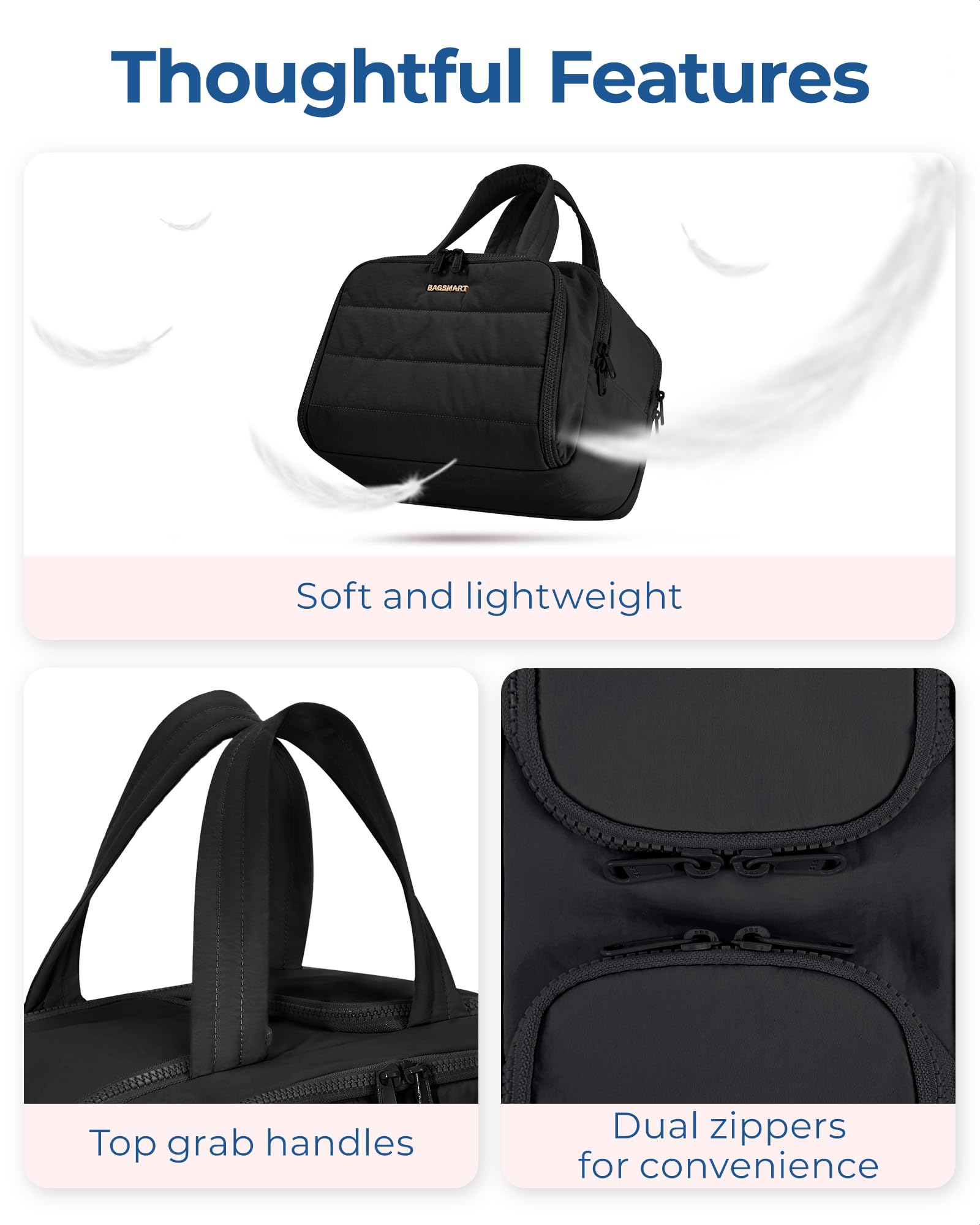 Foto 3 pulgar | Neceser Bagsmart Travel Ligero Para Mujer Negro - Venta Internacional.