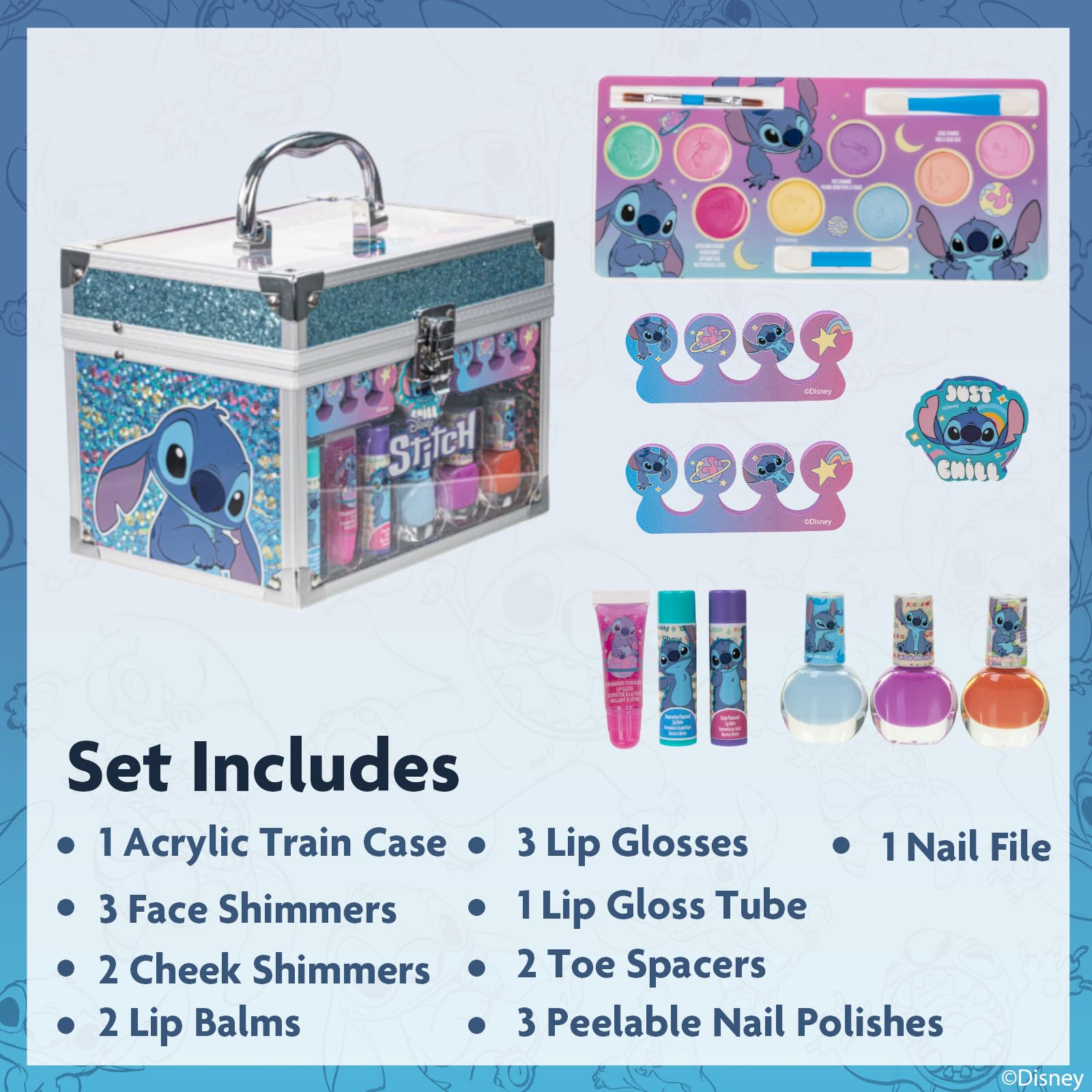 Foto 4 pulgar | Estuche Beauty Set Townley Girl Stitch Train Con Maquillaje Para Niñas - Venta Internacional.