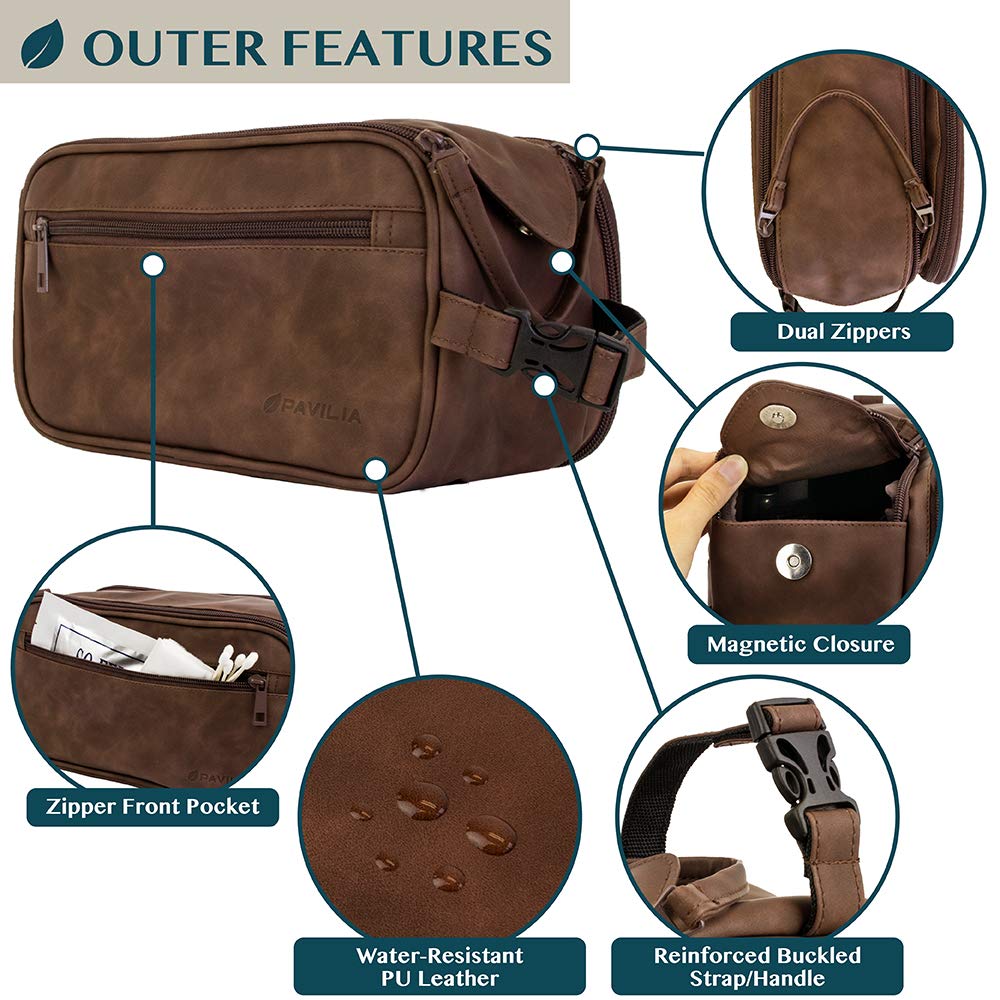 Foto 3 | Neceser Pavilia Travel Essentials Shaving Dopp Kit Para Hombre - Venta Internacional.