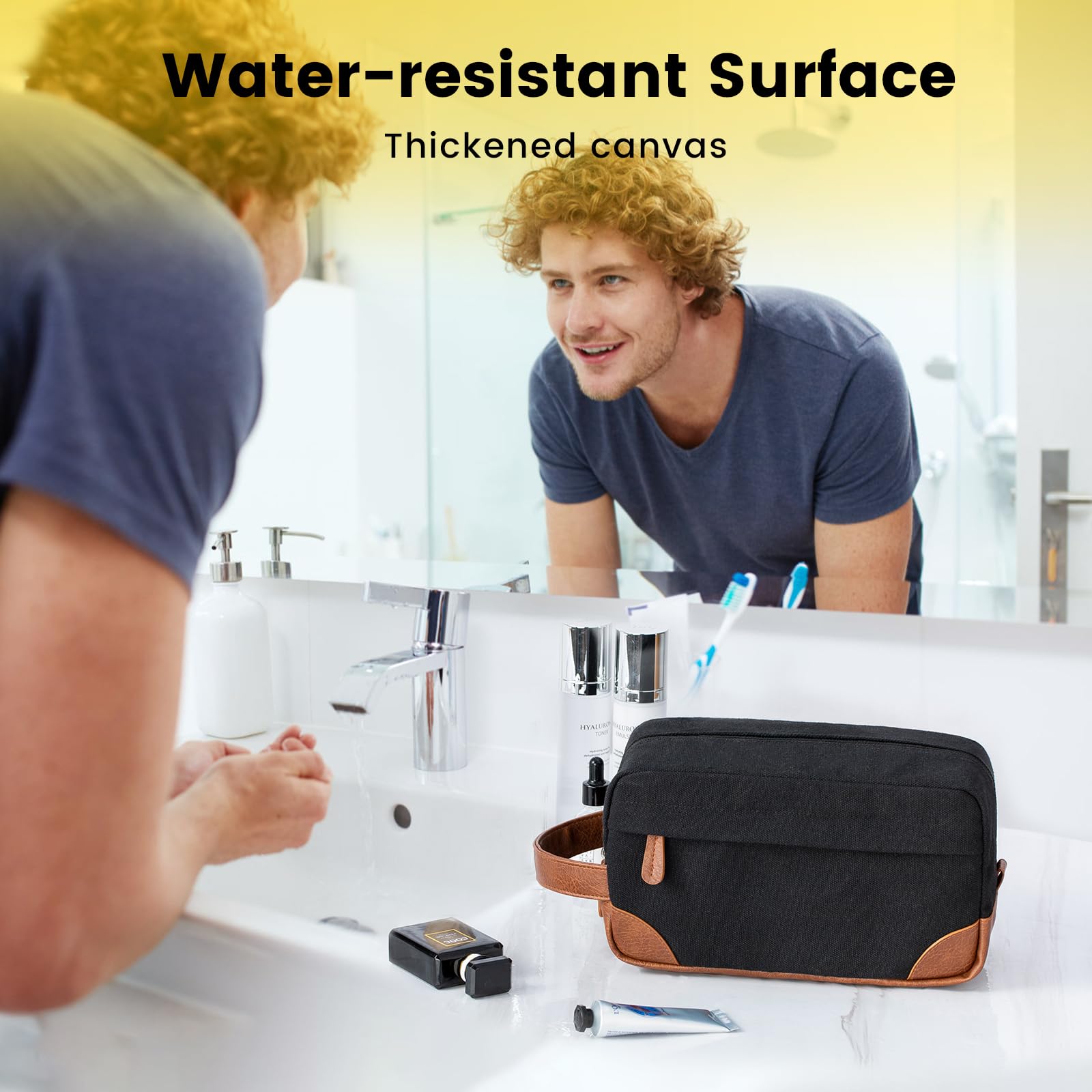 Foto 6 pulgar | Neceser Vorspack Para Colgar, Kit Dopp, Resistente Al Agua, Negro - Venta Internacional.