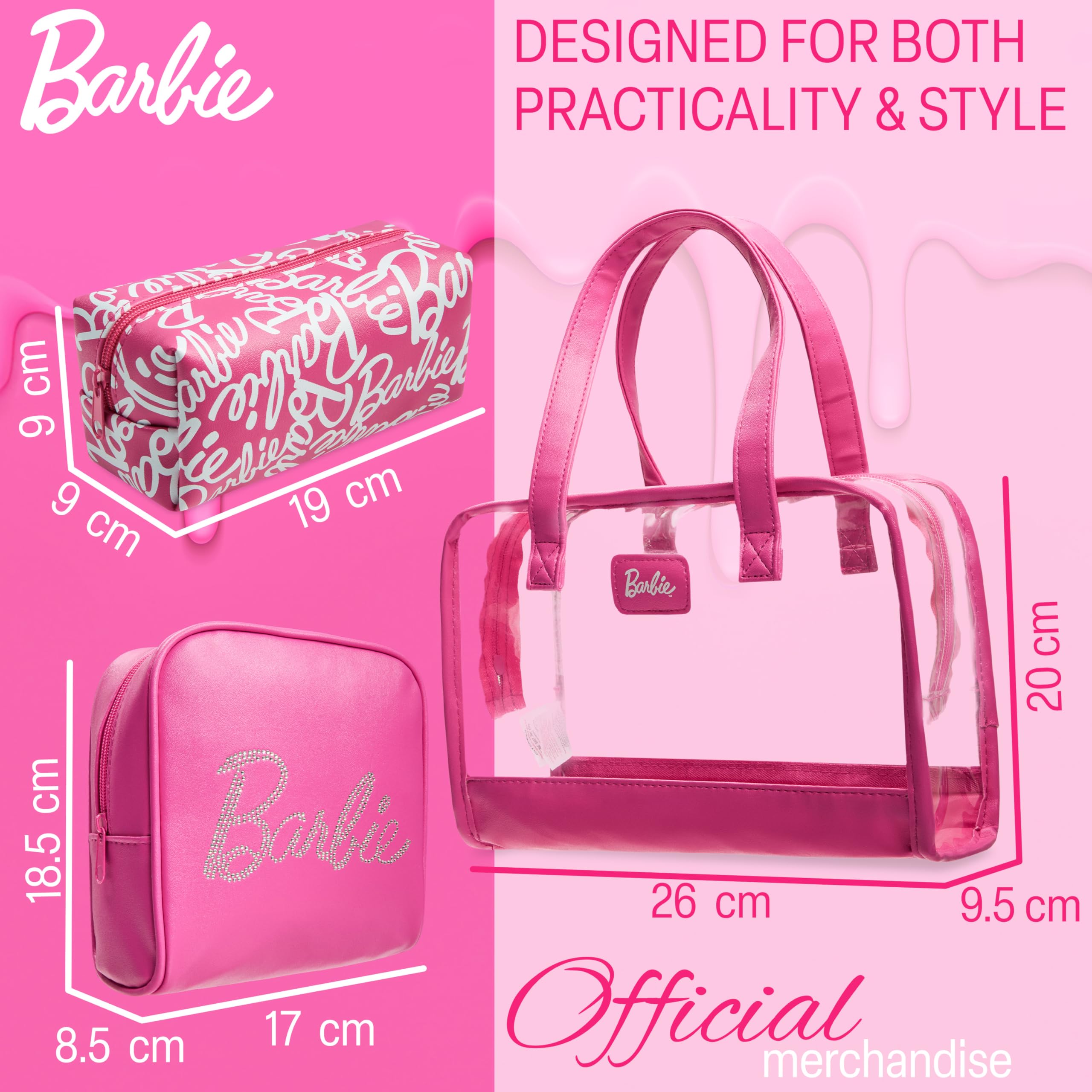 Foto 6 pulgar | Set de Bolsas Barbie 3 Unidades - Venta Internacional