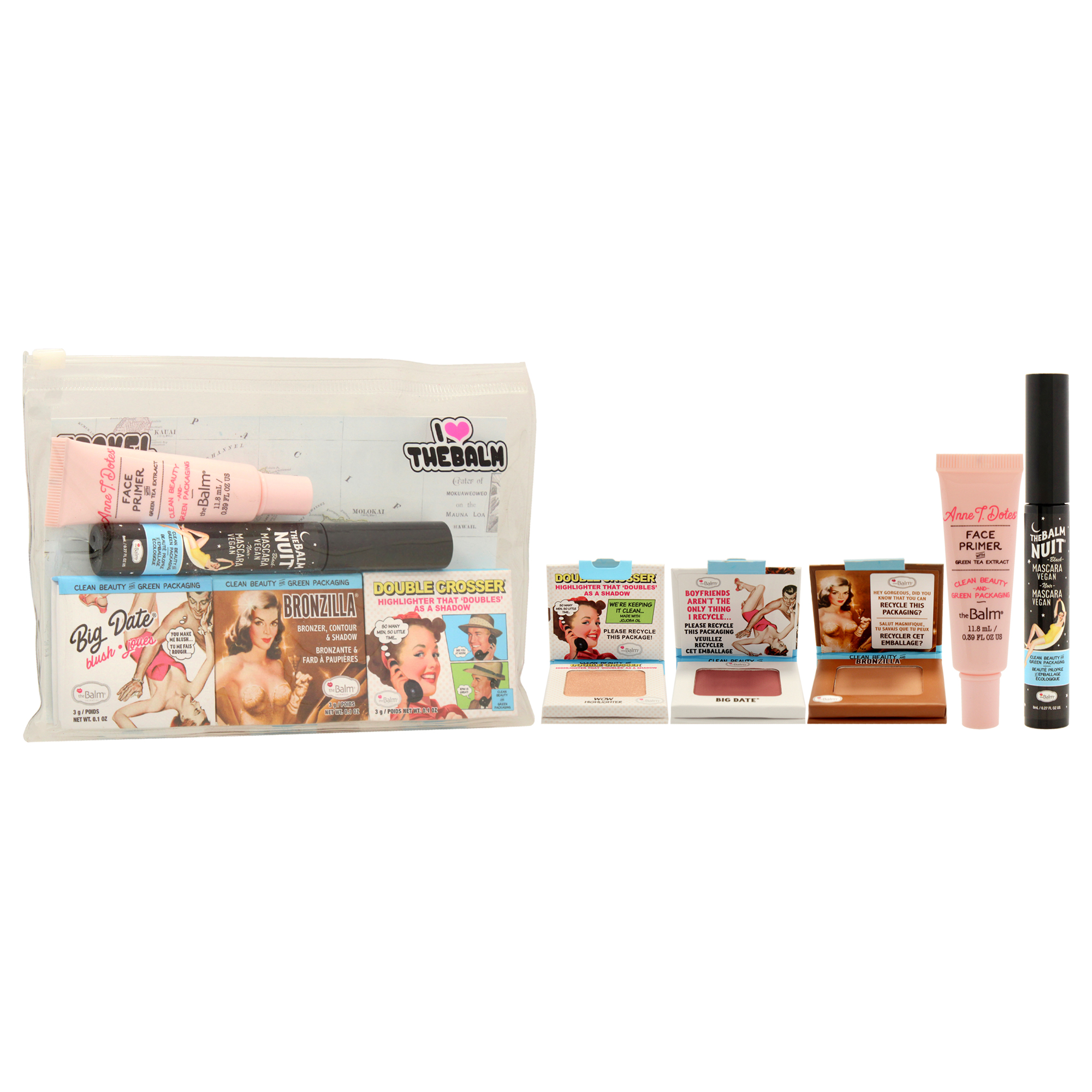 Foto 3 | Kit De Viaje The Balm Clean And Green Para Mujer, 5 Piezas - Venta Internacional.