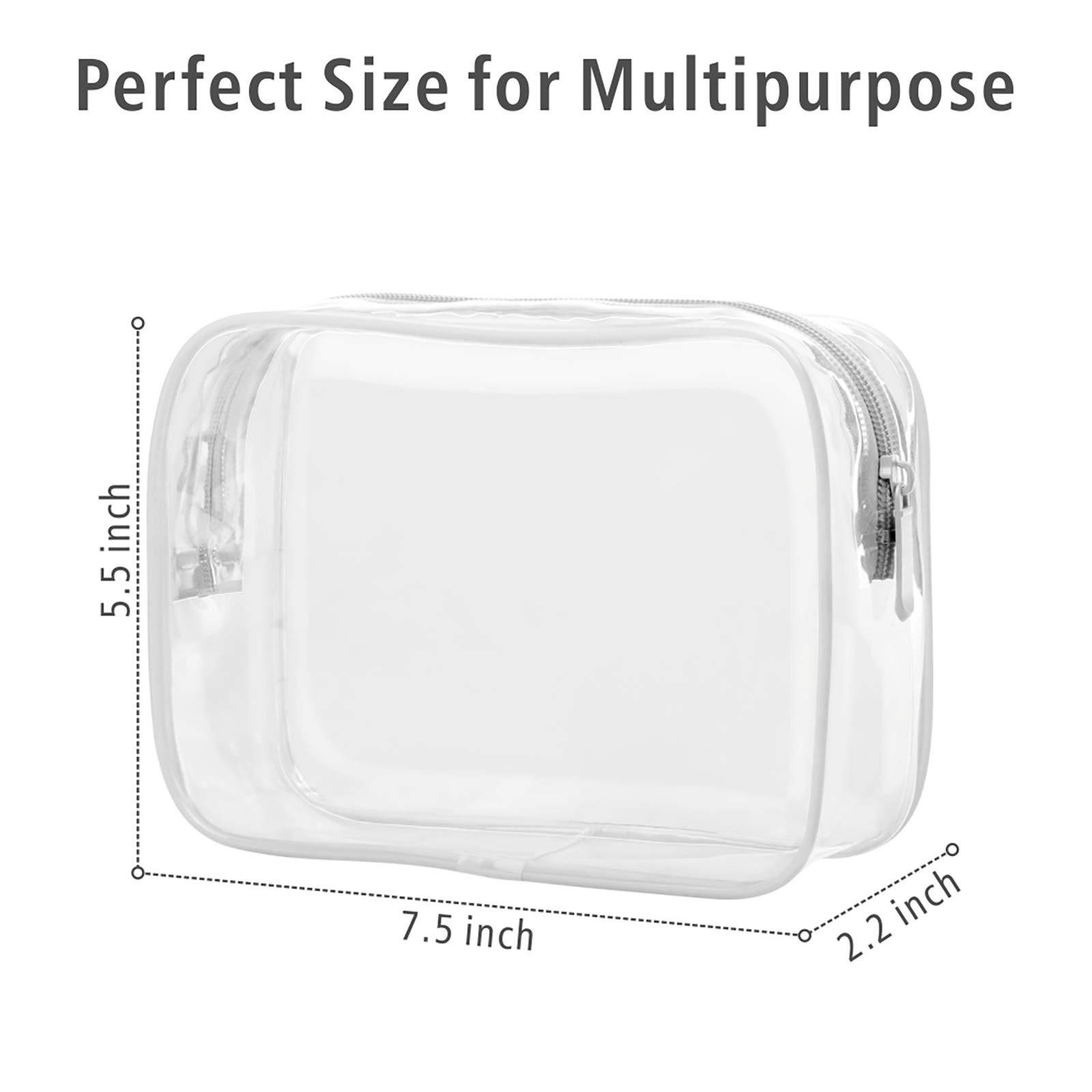 Foto 4 pulgar | Bolsa De Aseo Packism Transparente Aprobada Por La Tsa, Paquete De 3, Color Blanco - Venta Internacional.