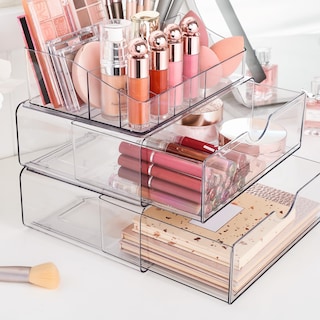 Foto 4 | Organizador De Maquillaje Vtopmart Transparente De 5 Niveles Con Cajón Para Tocador - Venta Internacional.