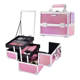 Foto 1 | Estuche Para Cosméticos Makeup Train Case Joligrace Con Espejo Y Candado En Forma De Sirena - Venta Internacional