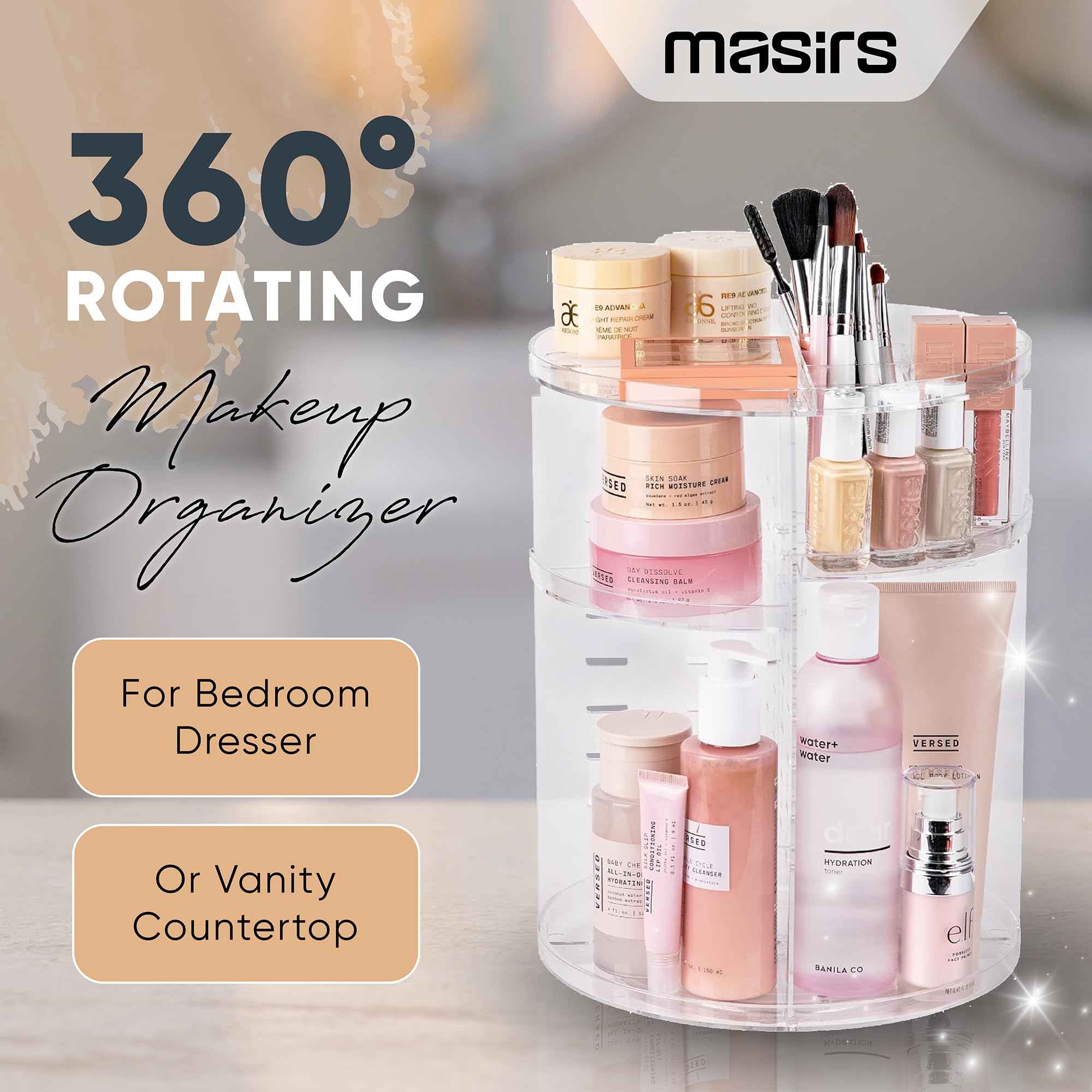 Foto 2 | Organizador de Maquillaje Masirs Giratorio - Venta Internacional