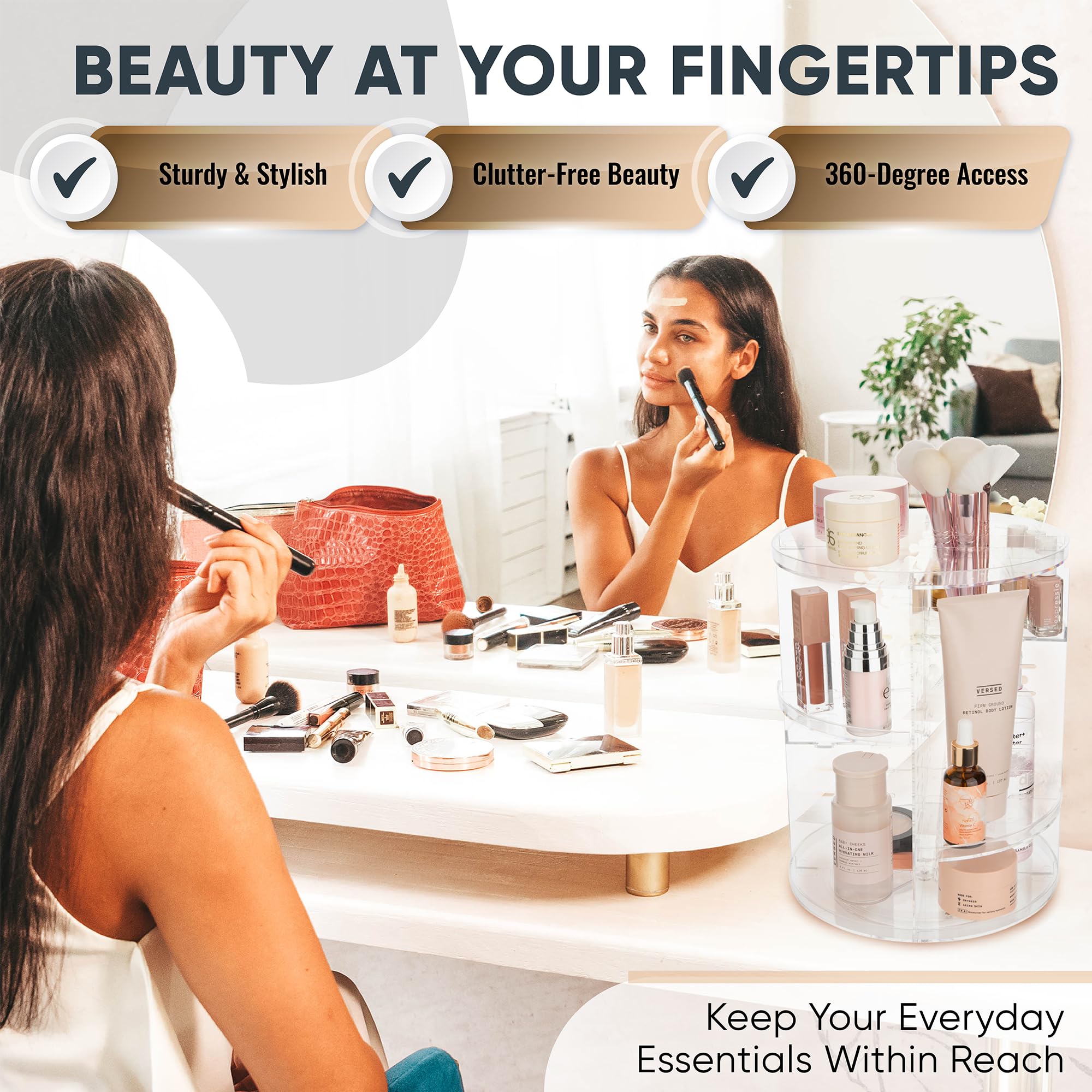 Foto 4 pulgar | Organizador de Maquillaje Masirs Giratorio - Venta Internacional