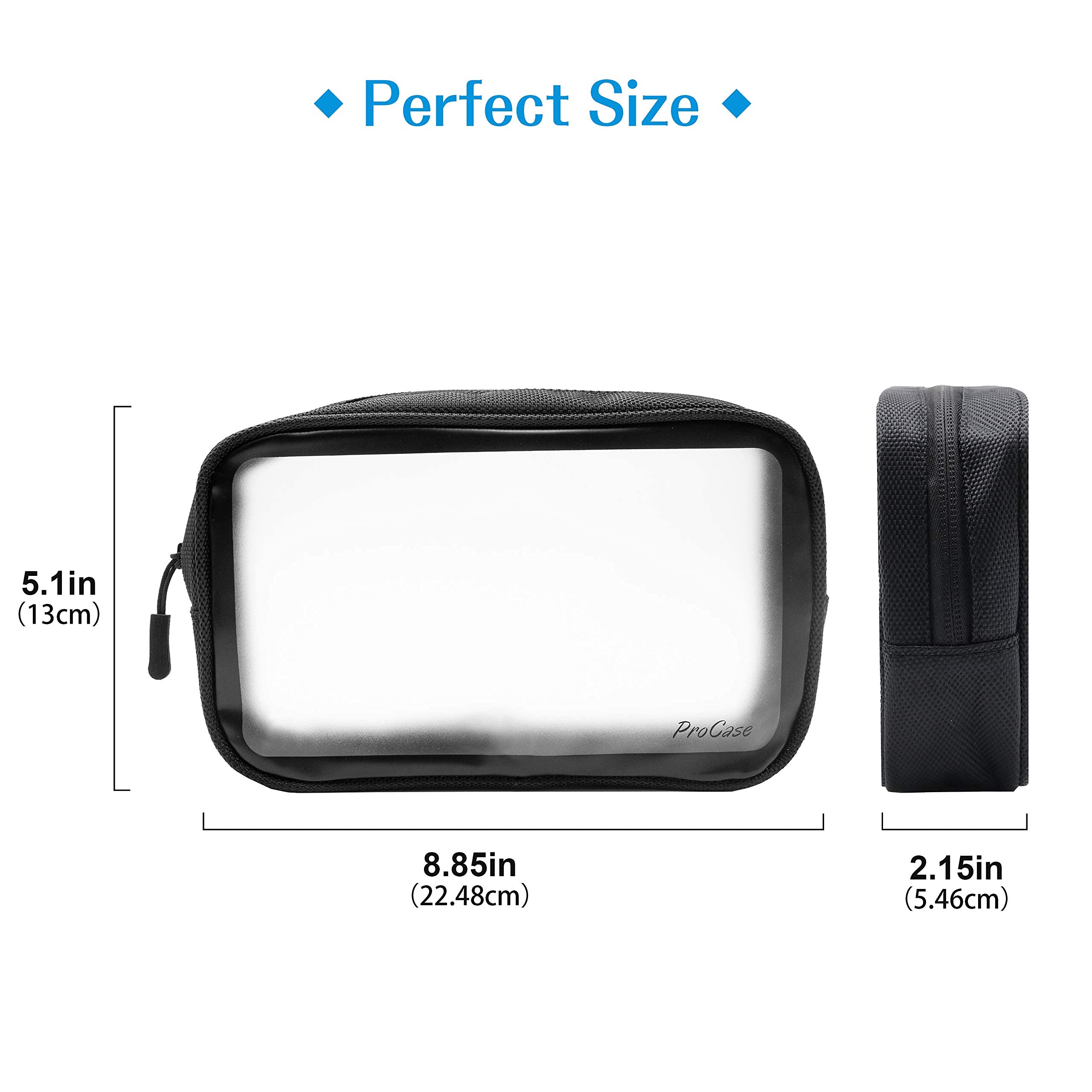 Foto 4 pulgar | Neceser De Viaje Procase Aprobado Por La Tsa [paquete De 2] Negro - Venta Internacional.