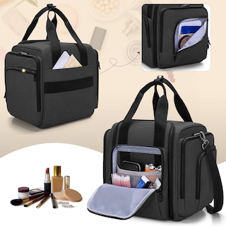 Foto 4 | Bolsa De Cosméticos Bafaso Travel Makeup Con 4 Bolsas Extraíbles, Color Negro - Venta Internacional.