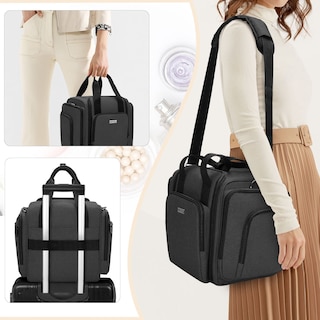 Foto 6 | Bolsa De Cosméticos Bafaso Travel Makeup Con 4 Bolsas Extraíbles, Color Negro - Venta Internacional.