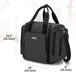 Foto 7 | Bolsa De Cosméticos Bafaso Travel Makeup Con 4 Bolsas Extraíbles, Color Negro - Venta Internacional.