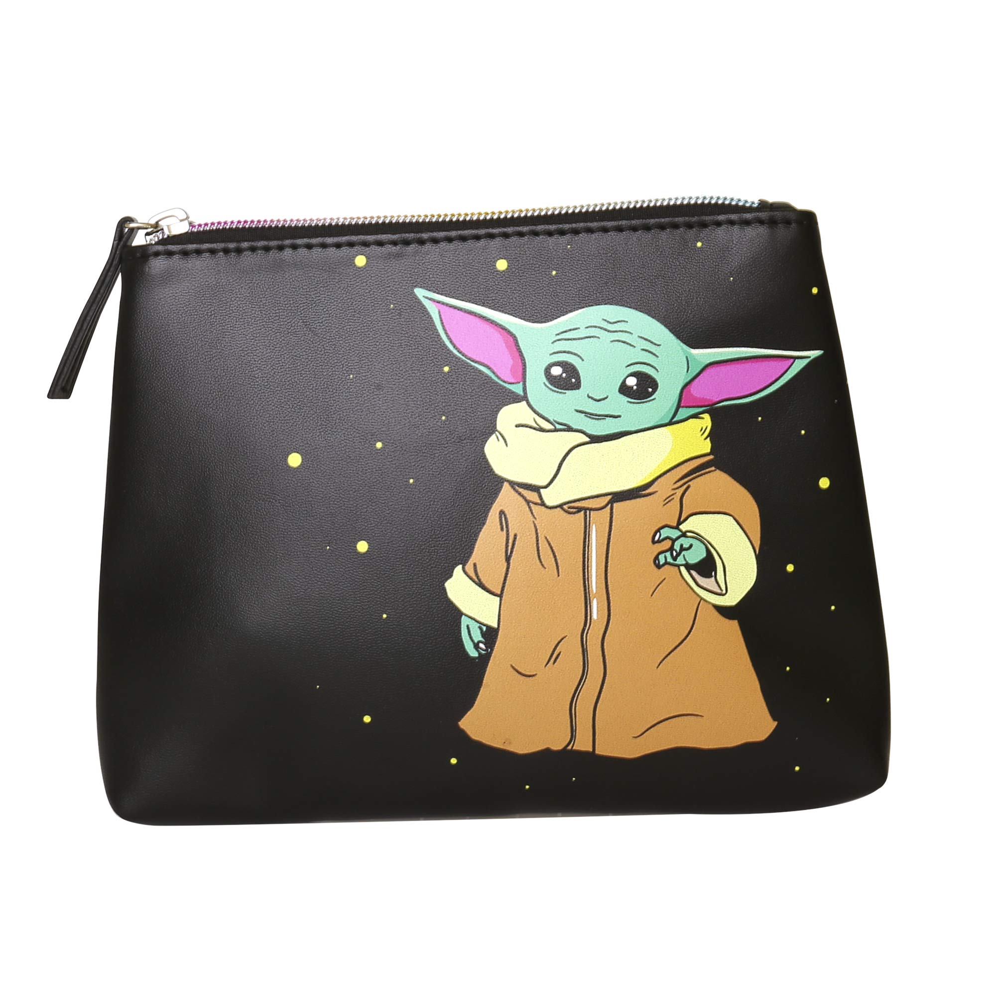 Foto 4 pulgar | Set De Bolsas Cosméticas Disney Star Wars Mandalorian Grogu De Piel Sintética - Venta Internacional.