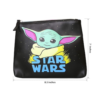 Foto 4 | Set De Bolsas Cosméticas Disney Star Wars Mandalorian Grogu De Piel Sintética - Venta Internacional.