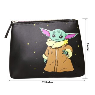 Foto 5 | Set De Bolsas Cosméticas Disney Star Wars Mandalorian Grogu De Piel Sintética - Venta Internacional.
