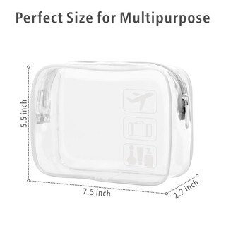Foto 2 | Bolsa de Maquillaje Transparente Packism 5 Piezas - Venta Internacional