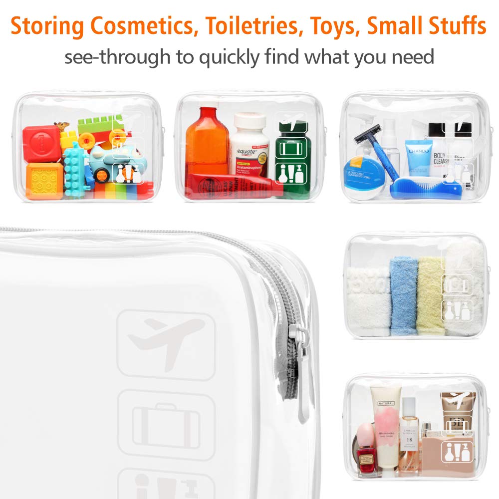 Foto 5 | Bolsa de Maquillaje Transparente Packism 5 Piezas - Venta Internacional