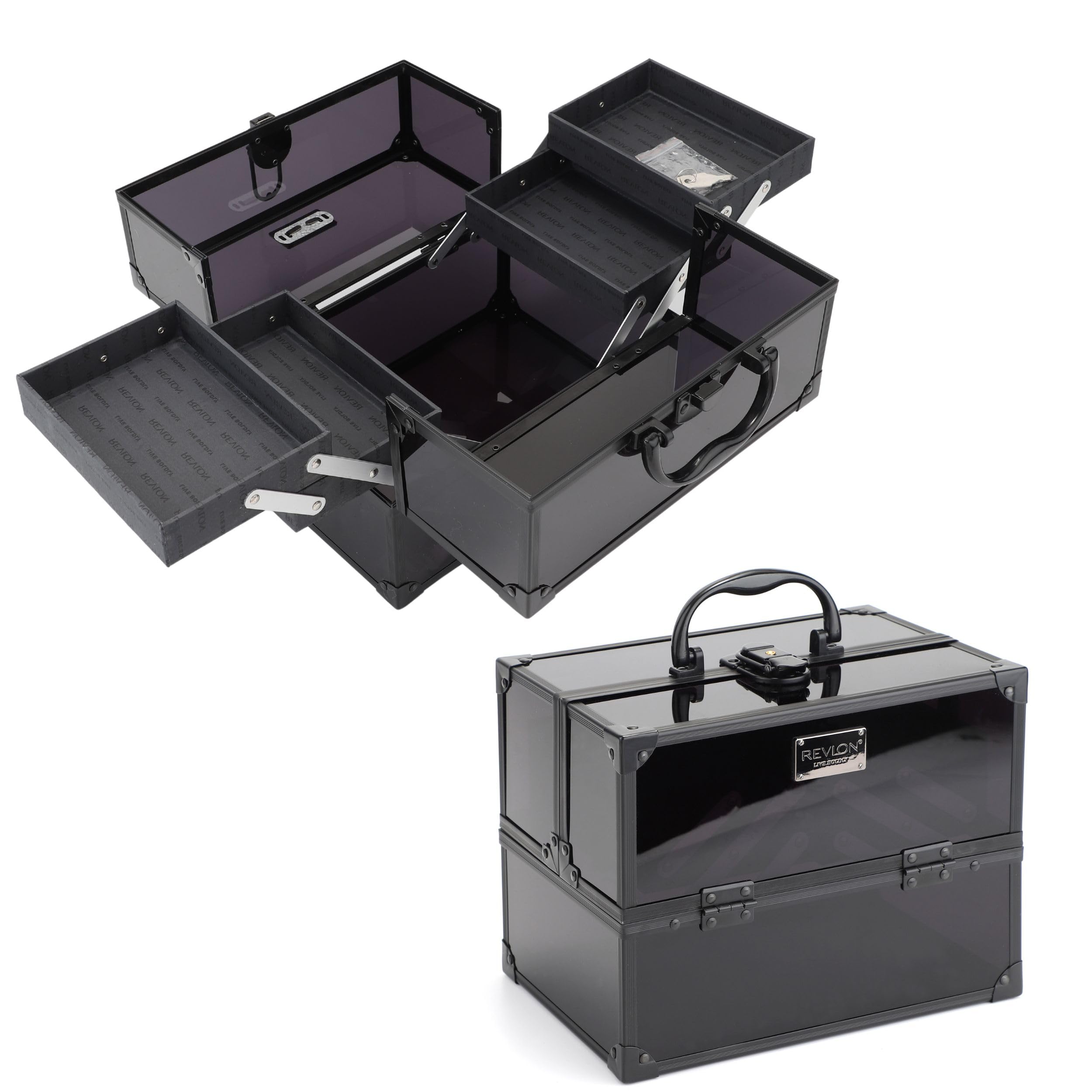 Foto 2 pulgar | Caja Organizadora De Maquillaje Revlon Secure Con Candado Y Llave De 25 Cm De Tamaño - Venta Internacional.
