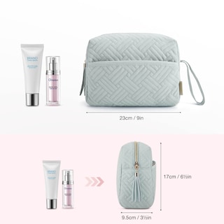Foto 3 | Bolsa De Maquillaje Bagsmart Para Cosméticos, Artículos De Tocador De Viaje, Color Azul Claro - Venta Internacional.