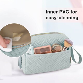 Foto 4 | Bolsa De Maquillaje Bagsmart Para Cosméticos, Artículos De Tocador De Viaje, Color Azul Claro - Venta Internacional.