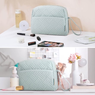 Foto 7 | Bolsa De Maquillaje Bagsmart Para Cosméticos, Artículos De Tocador De Viaje, Color Azul Claro - Venta Internacional.