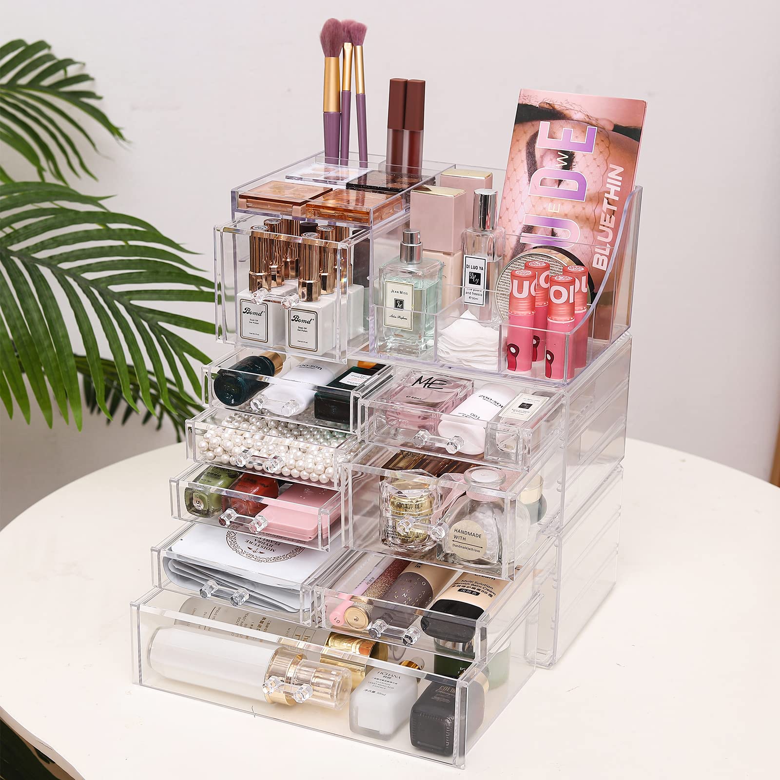 Foto 4 pulgar | Organizador De Almacenamiento De Cosméticos Para Maquillaje, Acrílico, 9 Cajones - Venta Internacional.